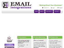 Tablet Screenshot of emailintegrations.com